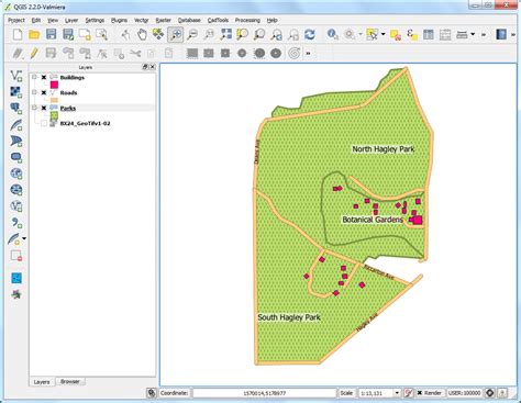 Land-Use Map Digitization QGIS に対する画像結果