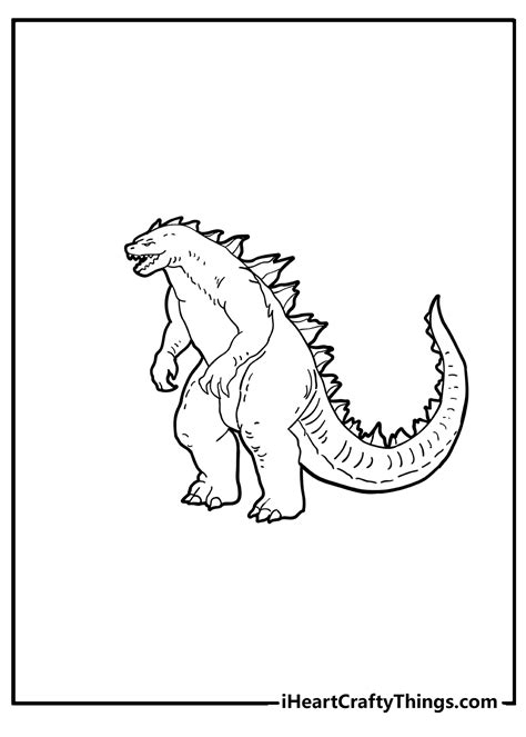 Godzilla Coloring Pages Printable に対する画像結果