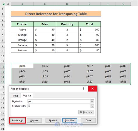 Image result for Transpose PivotTable Excel