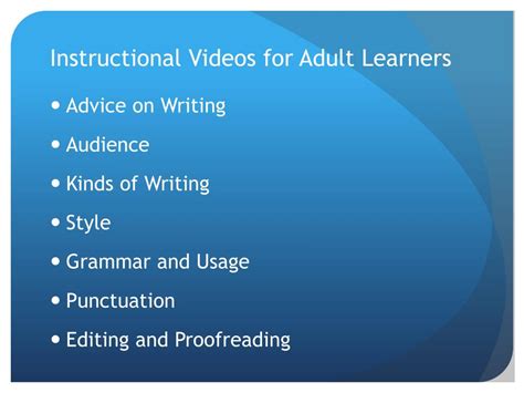 Image result for Video Tutorial in Adults