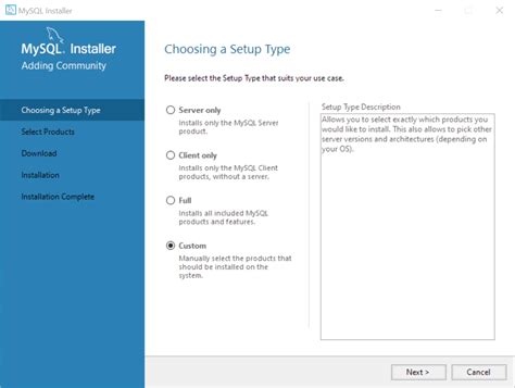 MySQL Installer Steps に対する画像結果