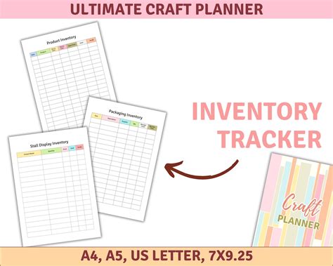 Afbeeldingsresultaten voor Craft Project Tracker Printable