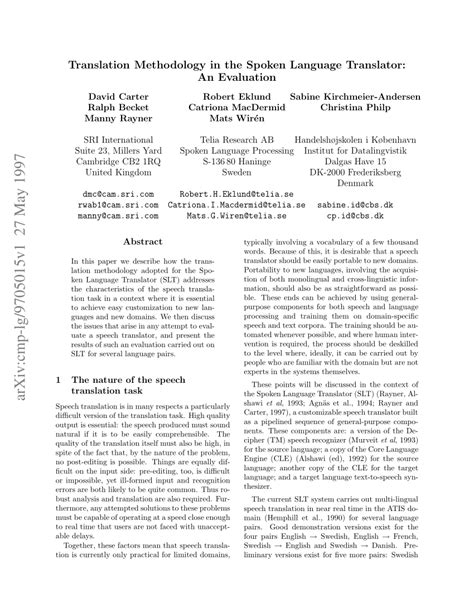 Spoken Language Translator に対する画像結果