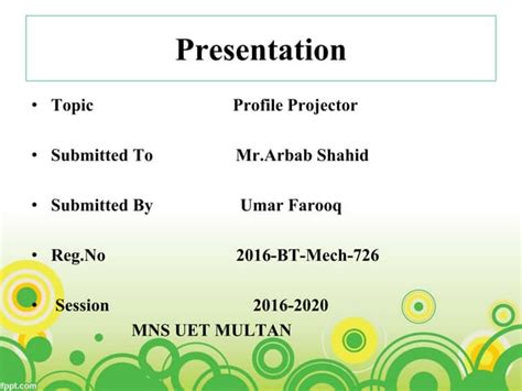 Image result for How to Use Profile Projector in English