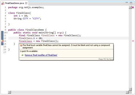 Image result for Final Variable Java