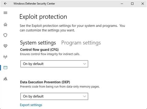 Afbeeldingsresultaten voor Windows Defender Exploit Guard