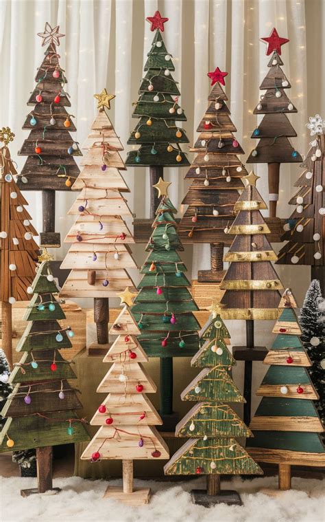 Image result for Homemade Wooden Christmas Tree
