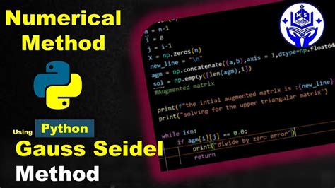 Image result for Line Gauss-Seidel Method Python