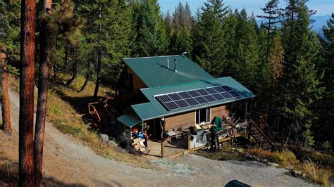 Image result for Off-Grid Solar Powered Cabin