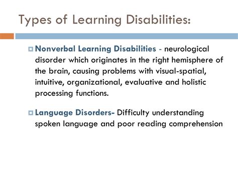 Image result for What Is a Learning Disability Slide