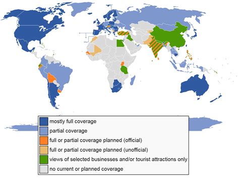 Google Street View Coverage Map に対する画像結果