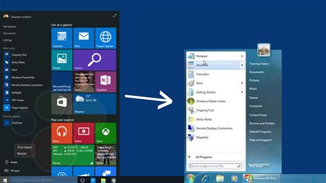 Old Windows 10 Start Menu に対する画像結果