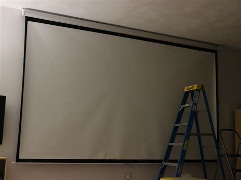 Image result for Installing Electric Projector Screen