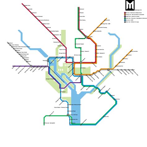 Washington Metro System Map に対する画像結果