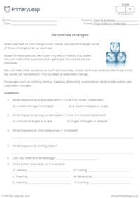 Reversible and Irreversible Changes Year 6 に対する画像結果