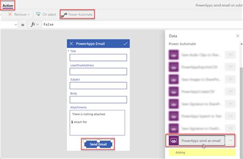 Power Apps Send HTML Email に対する画像結果
