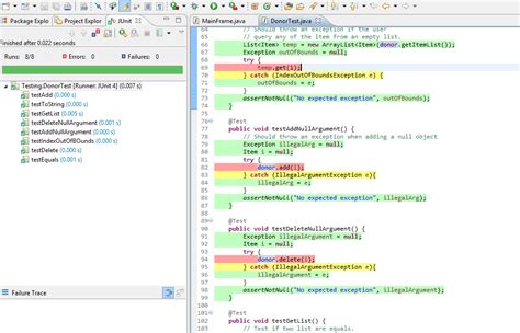 JUnit Test Methods に対する画像結果