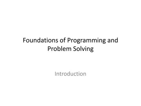 Image result for Programming and Problem Solving