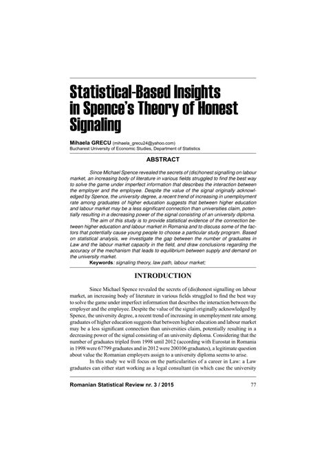 Image result for Spence Signaling Theory