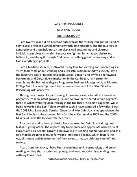 Toradh íomhá ar Personal Life Story Examples