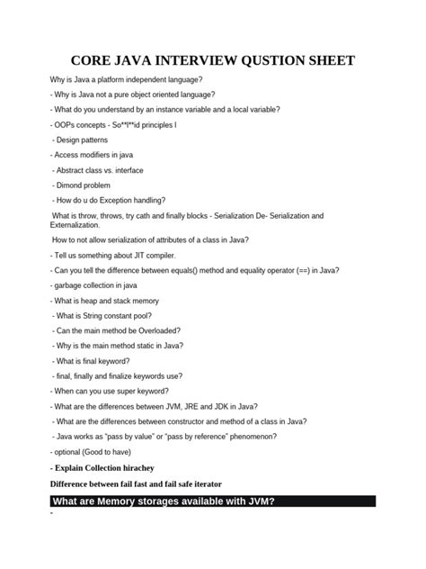 Image result for Java Interview Questions PDF Download