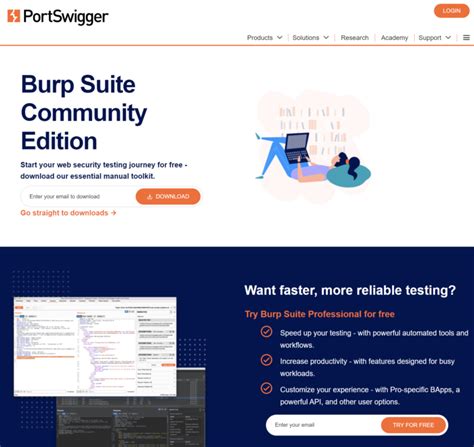 PortSwigger Burp Suite Community Edition に対する画像結果