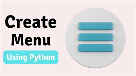 Image result for How to Do a Menu in Python