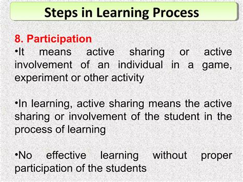 Image result for Key Steps in Learning Process