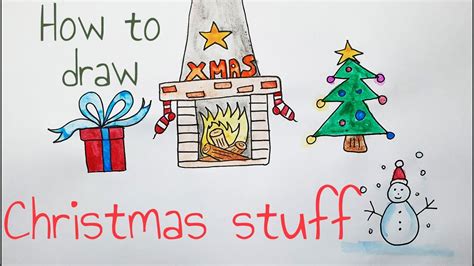 Toradh íomhá ar What to Draw Christmas Stuff