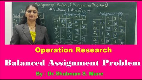 Image result for What Is a Balanced Assignment Problem