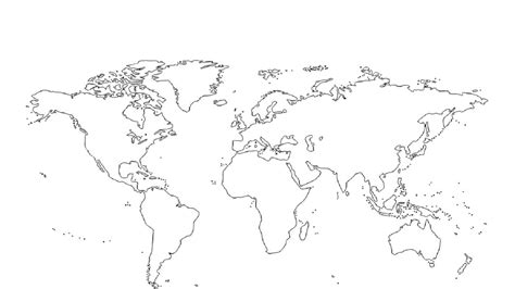 Image result for How to Draw a Simple World Map
