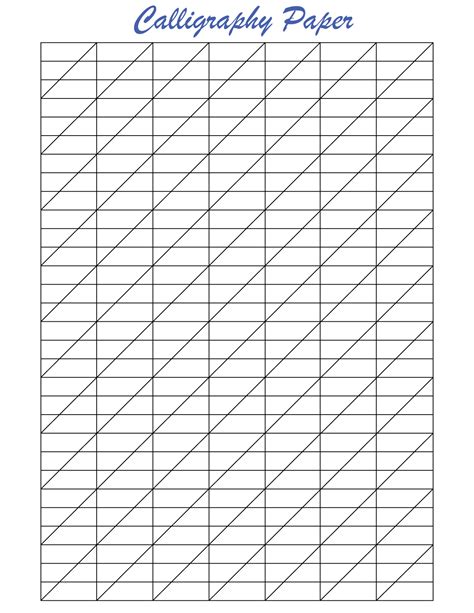 Image result for Calligraphy Graph Paper Template
