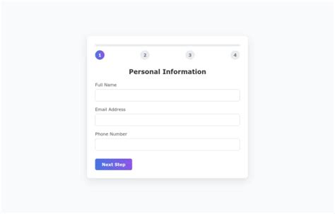 Image result for Multi-Step Form with Progress Indicator
