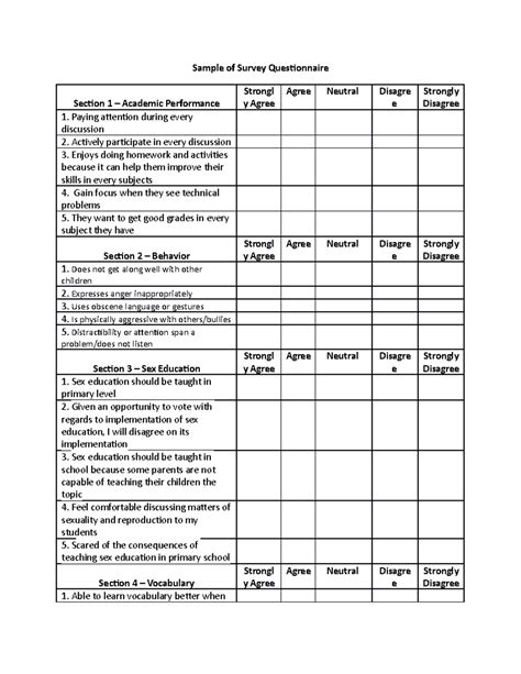 Toradh íomhá ar Research Questionnaire Sample for Students Grades Using Chi-Square