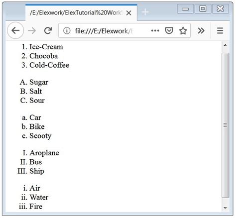 Image result for HTML Order List Assignment