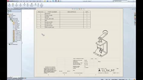 Image result for SolidWorks Drawing Materials Table