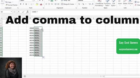 Image result for Excel Add Comma After Text