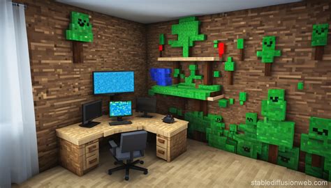Image result for Minecraft Computer Screen Room
