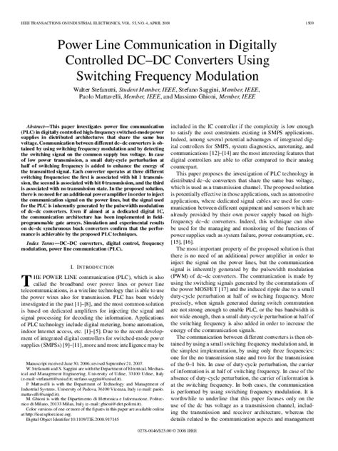 Toradh íomhá ar Power Line Communication Modulation