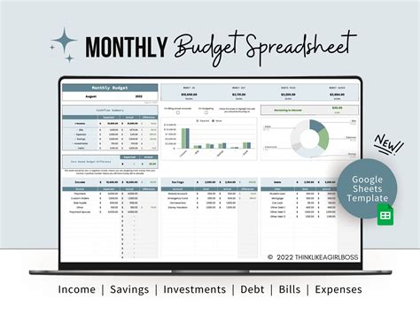 Image result for Budget Tracker Template Google Sheets