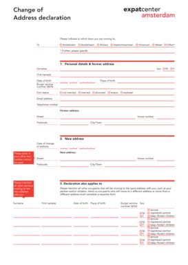 Image result for Address Declaration Form