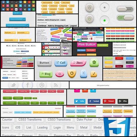 HTML/CSS Header Buttons に対する画像結果