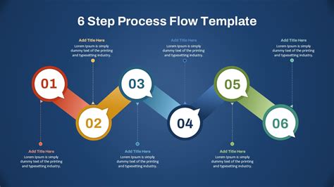 PowerPoint Template for 6 Step Process Presentation - SlideKit