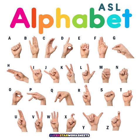 Sign Language Letters Printable に対する画像結果