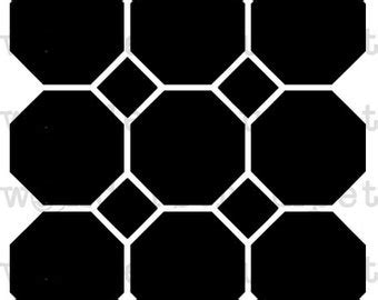 Image result for Octagon Stencil Pattern