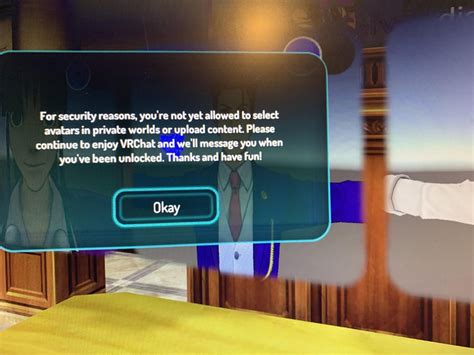 Image result for VRChat Warning Message