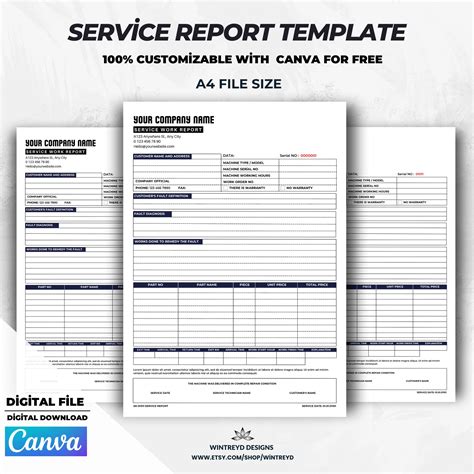 Image result for AMC Service Report Format