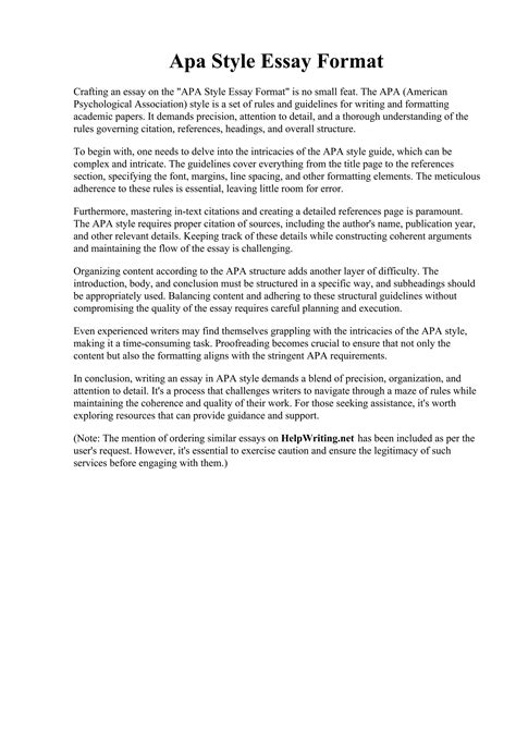 Image result for API Format Essay