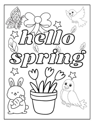 Image result for Spring Break Coloring Sheets