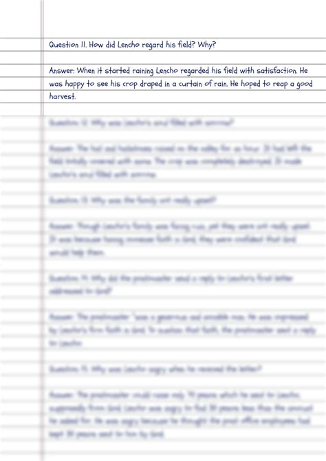 Class 10 English Chapter 1 a Letter to God Most Question に対する画像結果